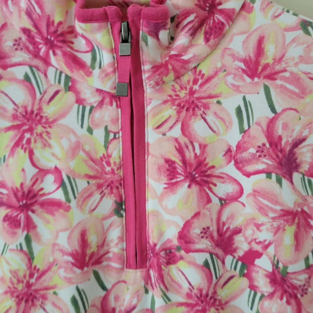 Talbots Pink Floral Pullover Top - Picture 4 of 7